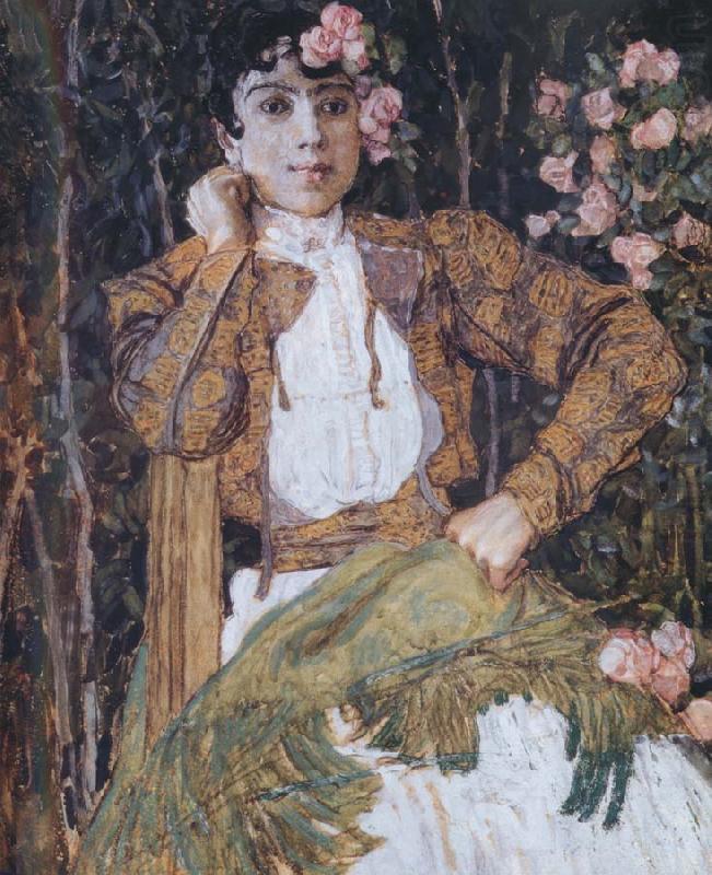 The spanish woman in the green, Alexander Yakovlevich GOLOVIN
